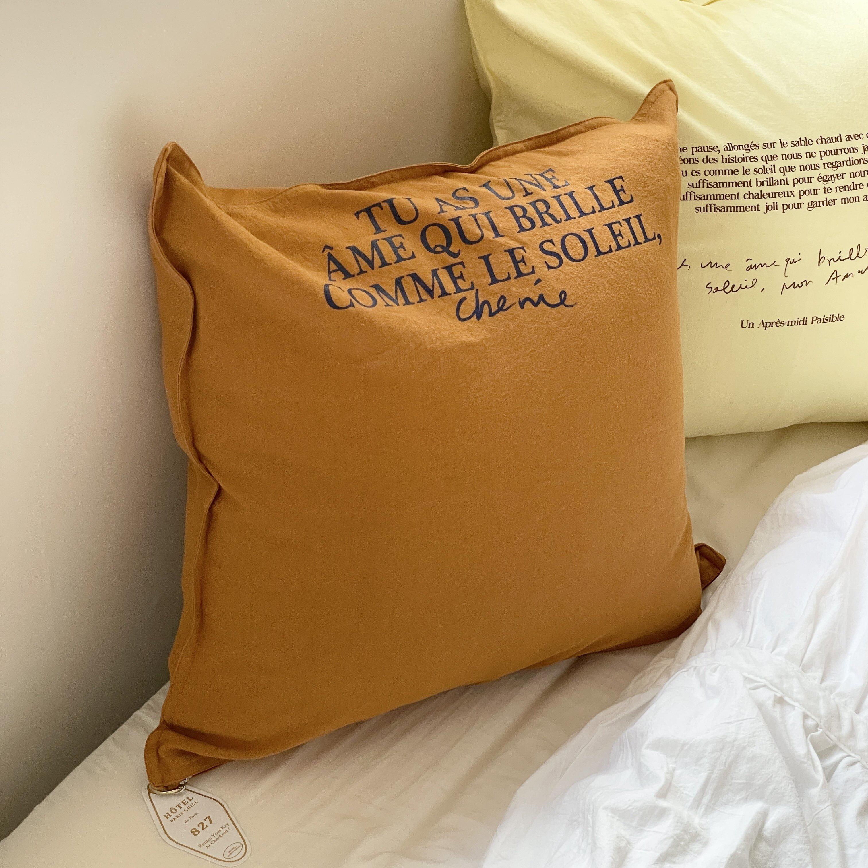 NCB25-00083B-HOTEL PARIS CHILL-HOTEL PARIS CHILL クッションカバー｜Relaxed Cotton-Linen Cushion Cover