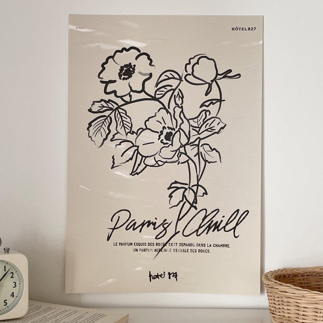 HOTEL PARIS CHILL ポスター | The Delightful Flower – Little Rooms