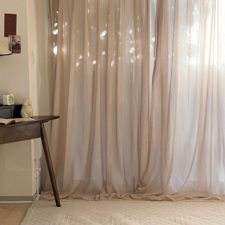 100cm×200cm】カーテンシフォンカーテン2枚【LittleRooms】 Little