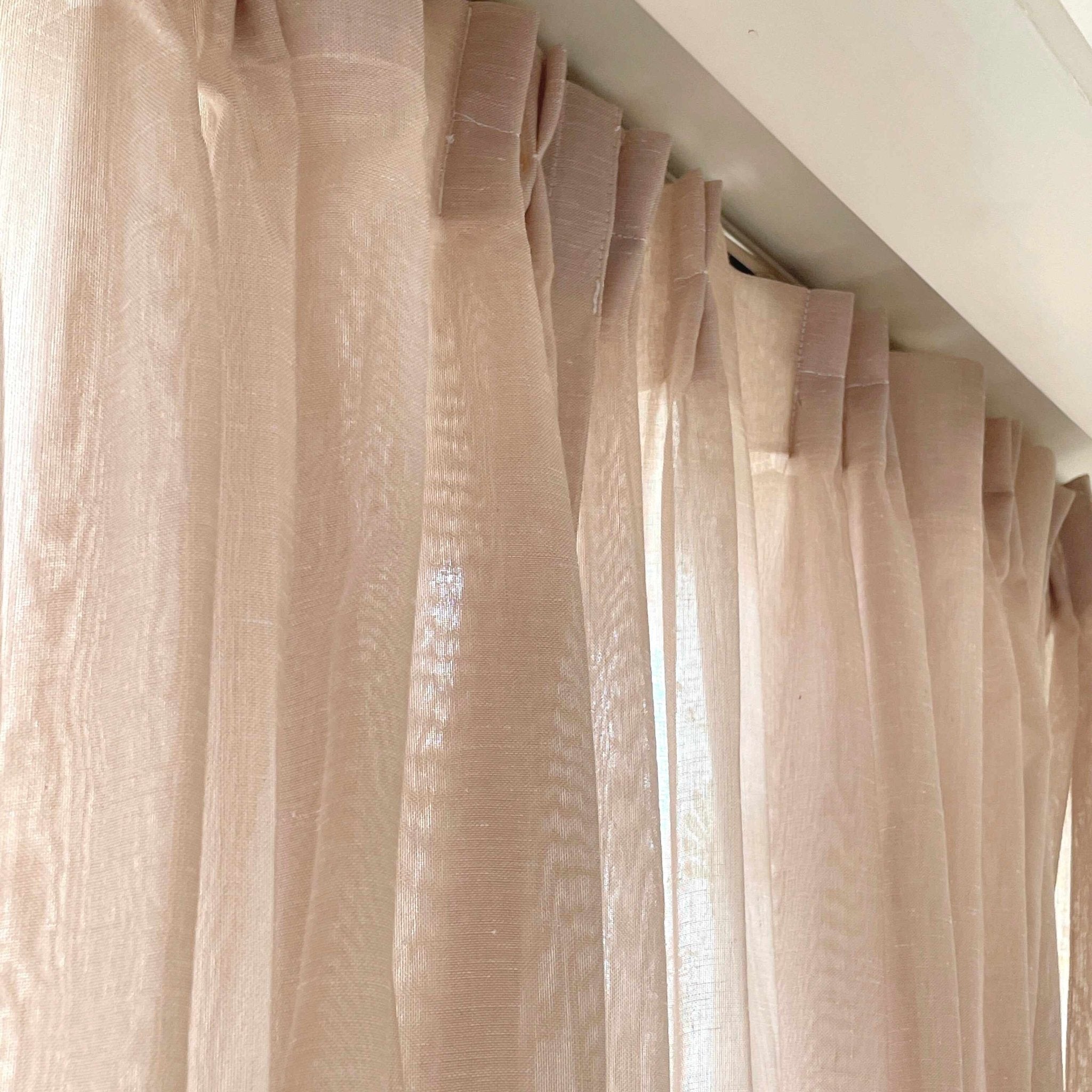 BR-5051-Little Rooms-フルオーダー｜カラーシフォンカーテン ココアブラウン