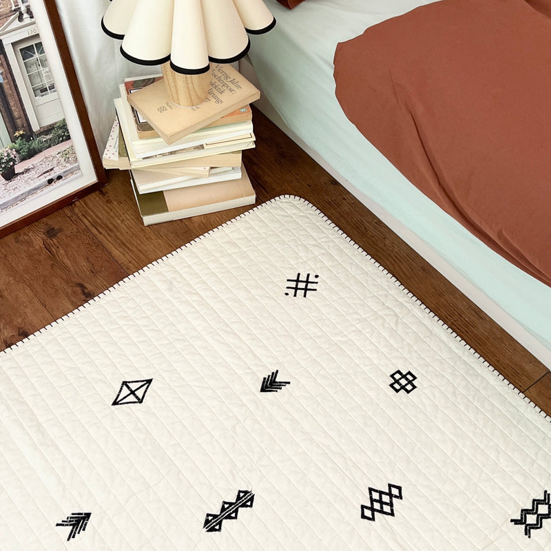 OL_OR-2055-Little Rooms-【アウトレット】ふんわり柔らか ピュアコットンのキルトケット｜ embroidery