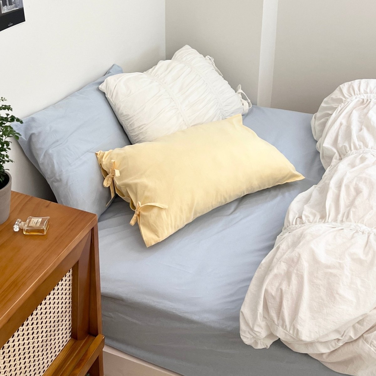 OR-2009-Little Rooms-ボックスシーツ｜plain mattress cover -pale color-