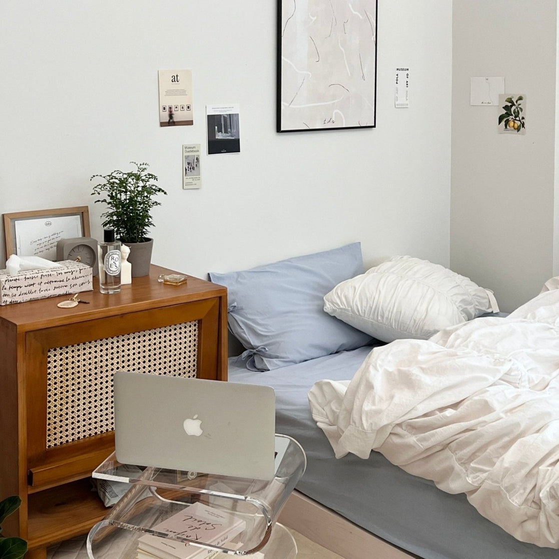 OR-2009-Little Rooms-ボックスシーツ｜plain mattress cover -pale color-
