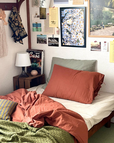 OR-2019-Little Rooms-リボン付き枕カバー｜plain pillow cover -chic color-