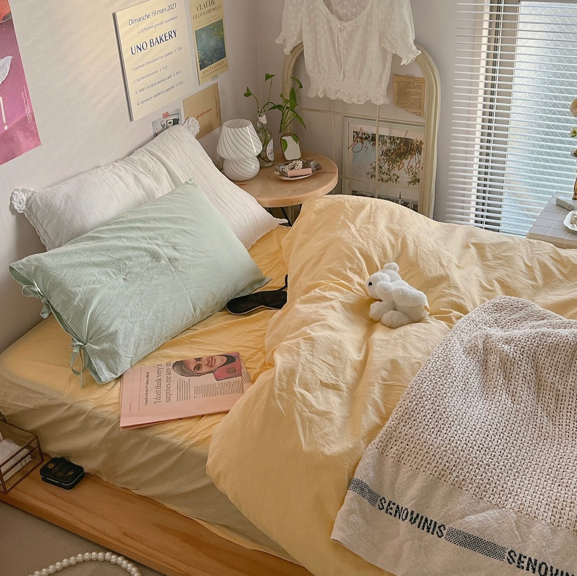 OR-2058-Little Rooms-ボックスシーツ｜plain mattress cover -pale color-