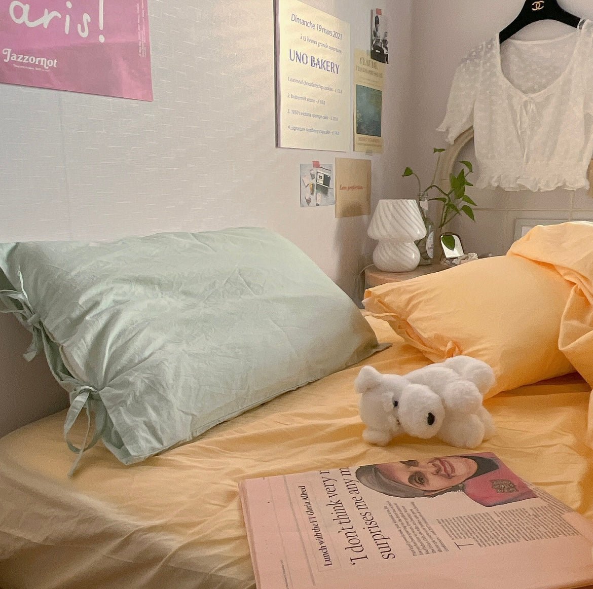 OR-2058-Little Rooms-ボックスシーツ｜plain mattress cover -pale color-