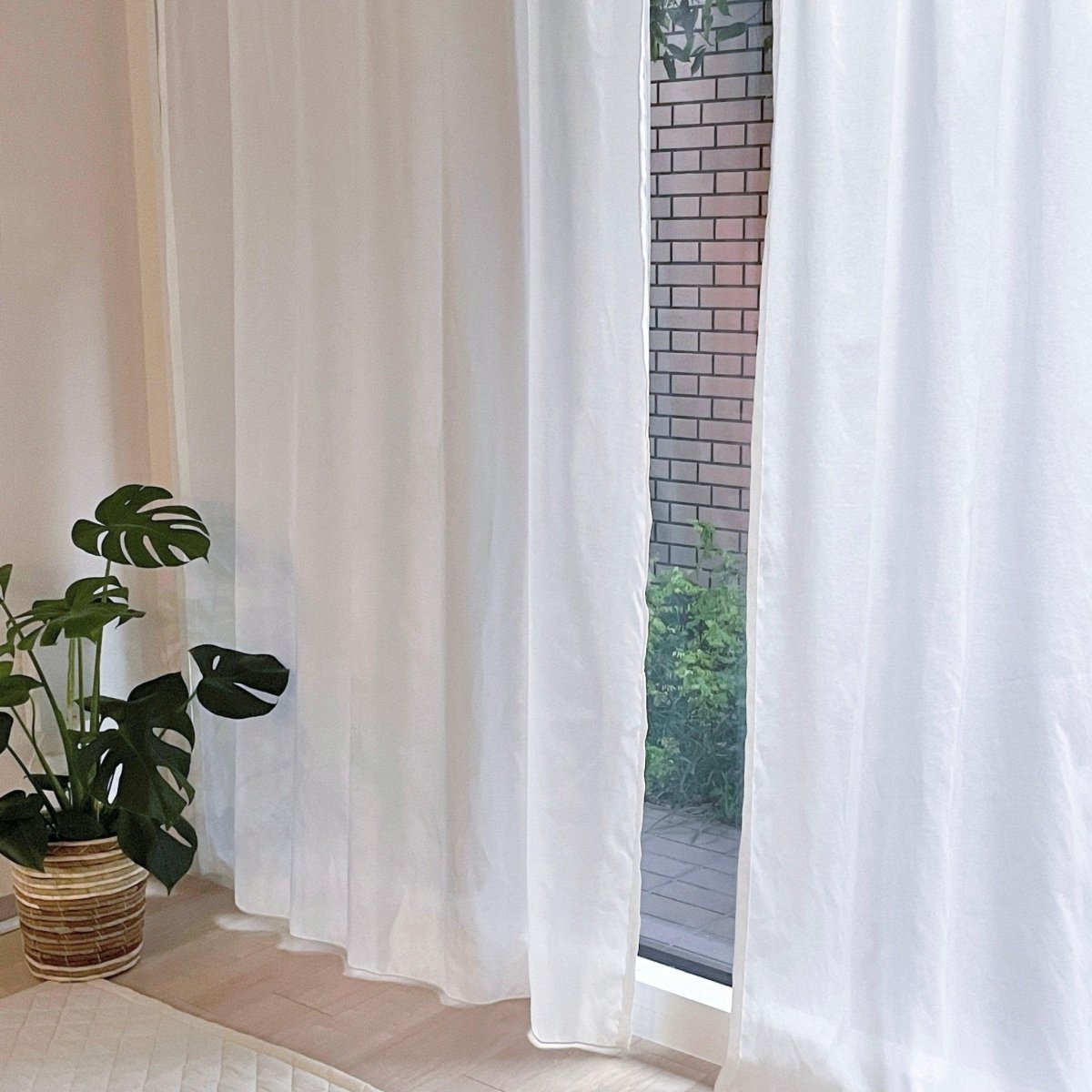 RCB91-00090A - Little Rooms - 【即納】既成サイズ｜とろみ遮像レースカーテン 1枚