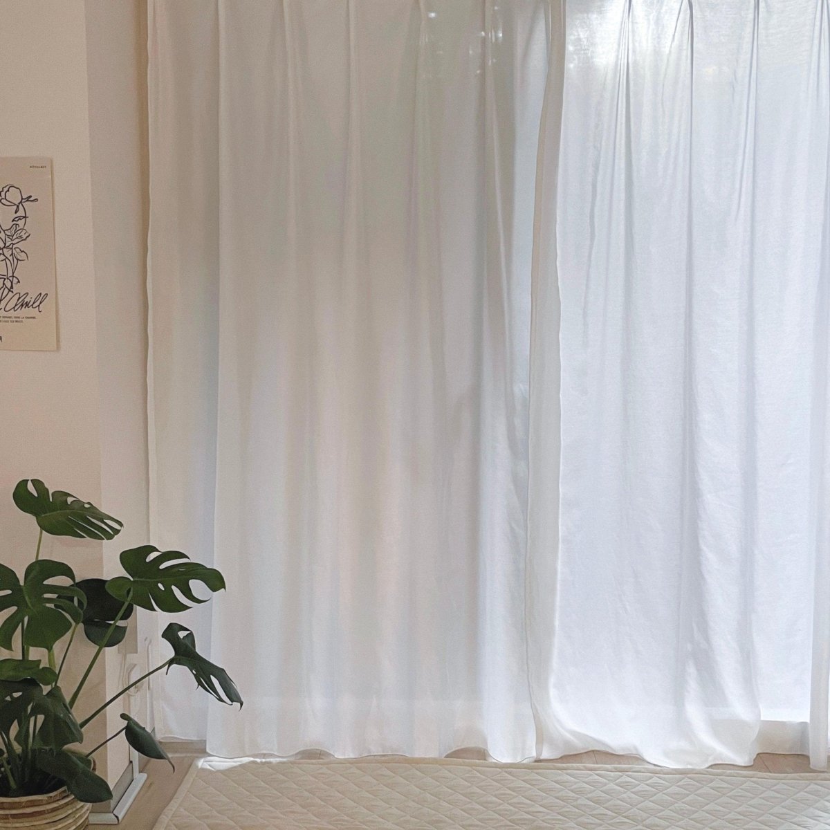 RCB91-00090B - Little Rooms - 【即納】既成サイズ｜とろみ遮像レースカーテン 1枚