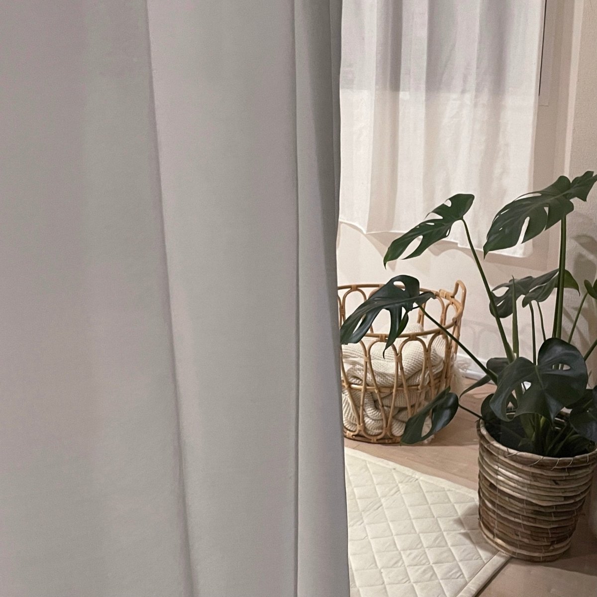 RCB91-00090B - Little Rooms - 【即納】既成サイズ｜とろみ遮像レースカーテン 1枚