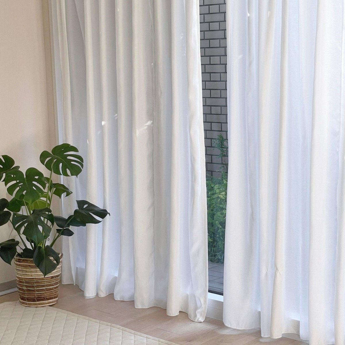 RCB91-00090C - Little Rooms - 【即納】既成サイズ｜とろみ遮像レースカーテン 1枚