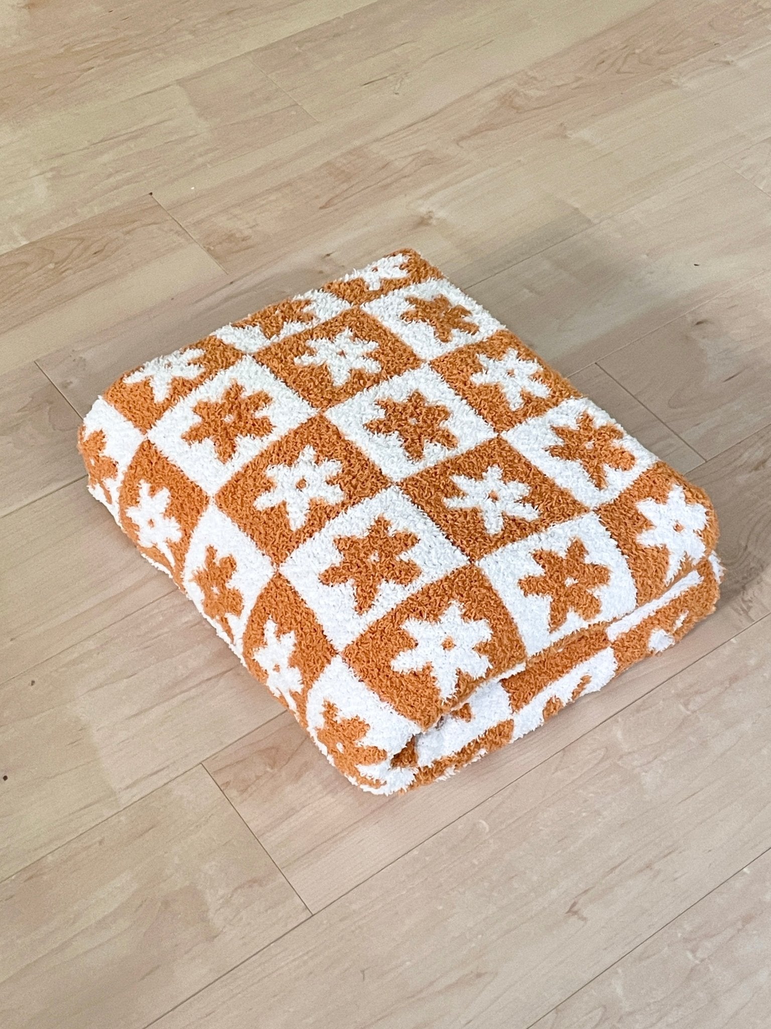 AL-4551-Little Rooms select-もっちりブランケット checkered flower