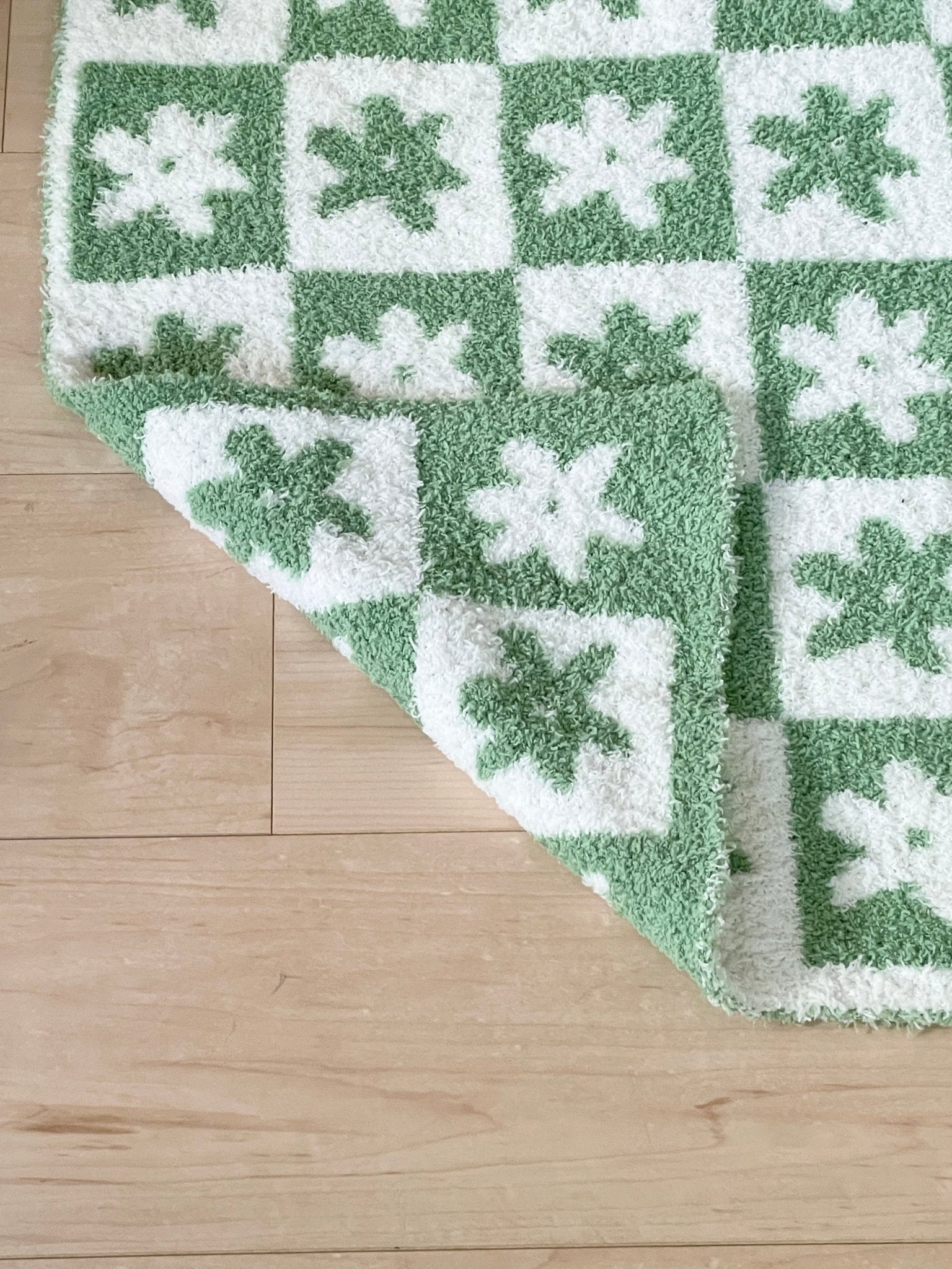 AL-4551-Little Rooms select-もっちりブランケット checkered flower