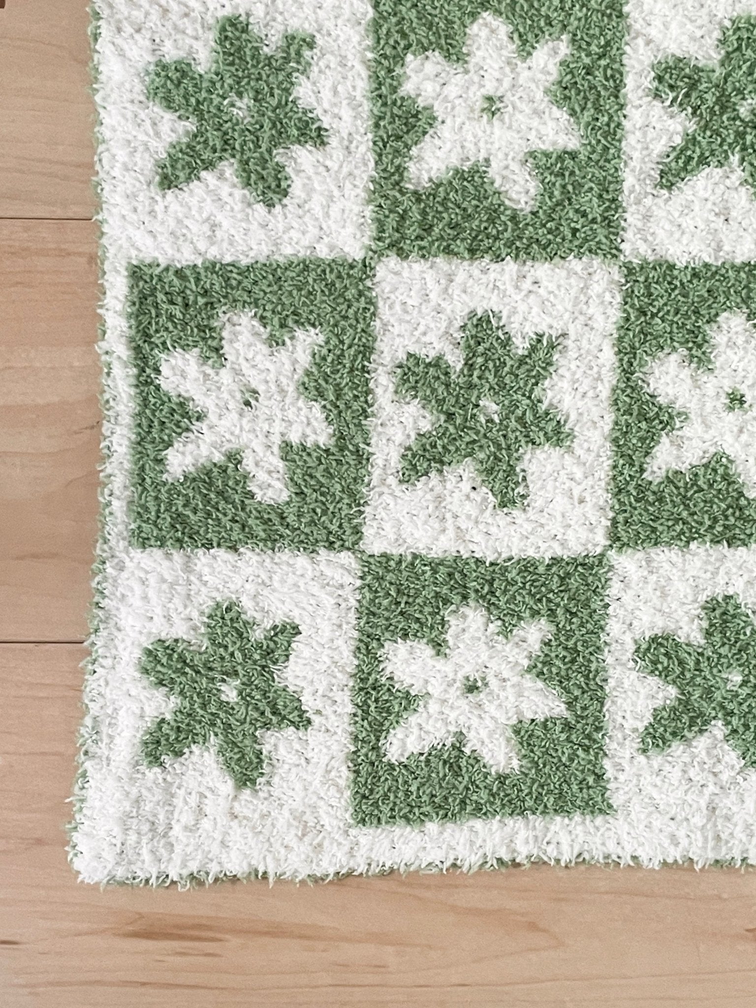 AL-4551-Little Rooms select-もっちりブランケット checkered flower