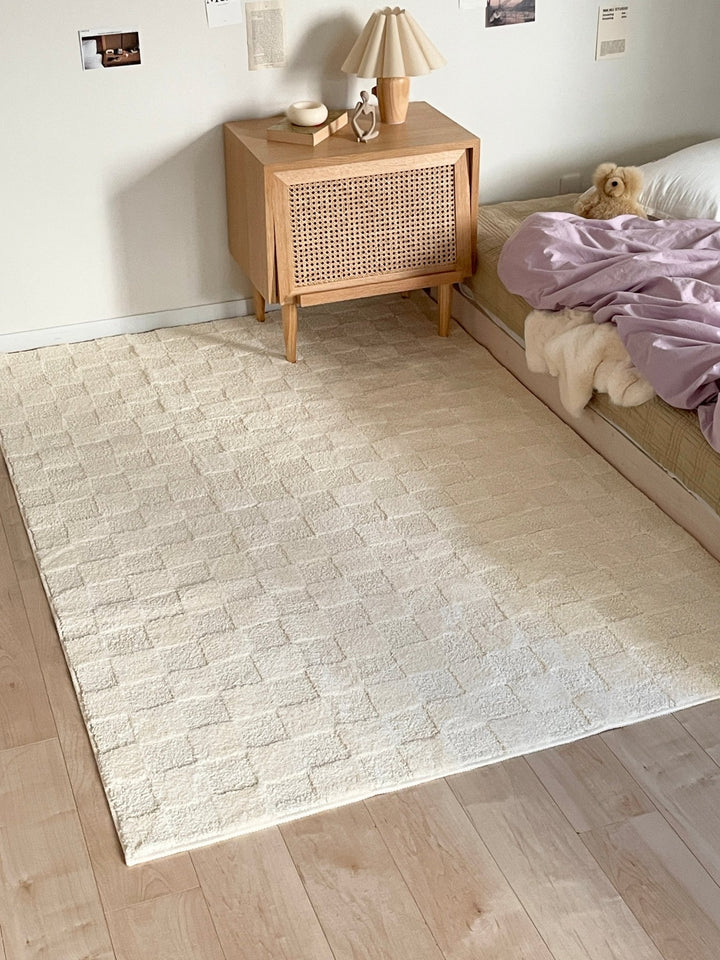 【JOURNAL STANDARD】チェック柄厚手ラグ journal standard Furniture （ジャーナルスタンダード