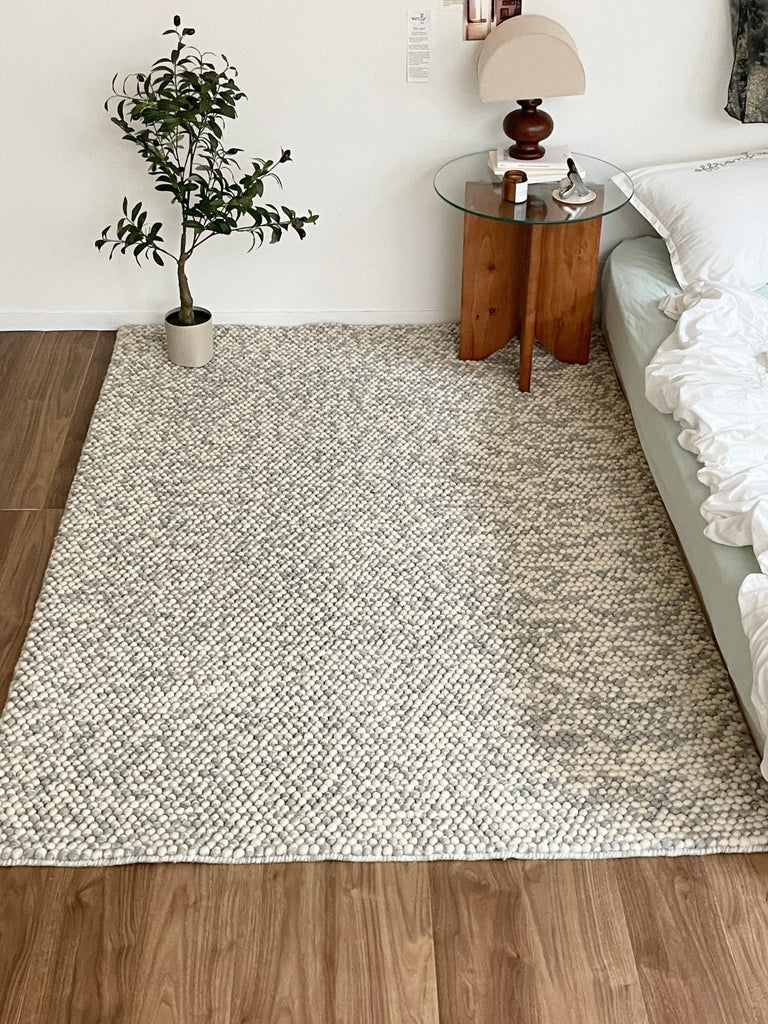 ウニコ手編み ウールラグ 北欧モダン シンプルデザインカーペット絨毯