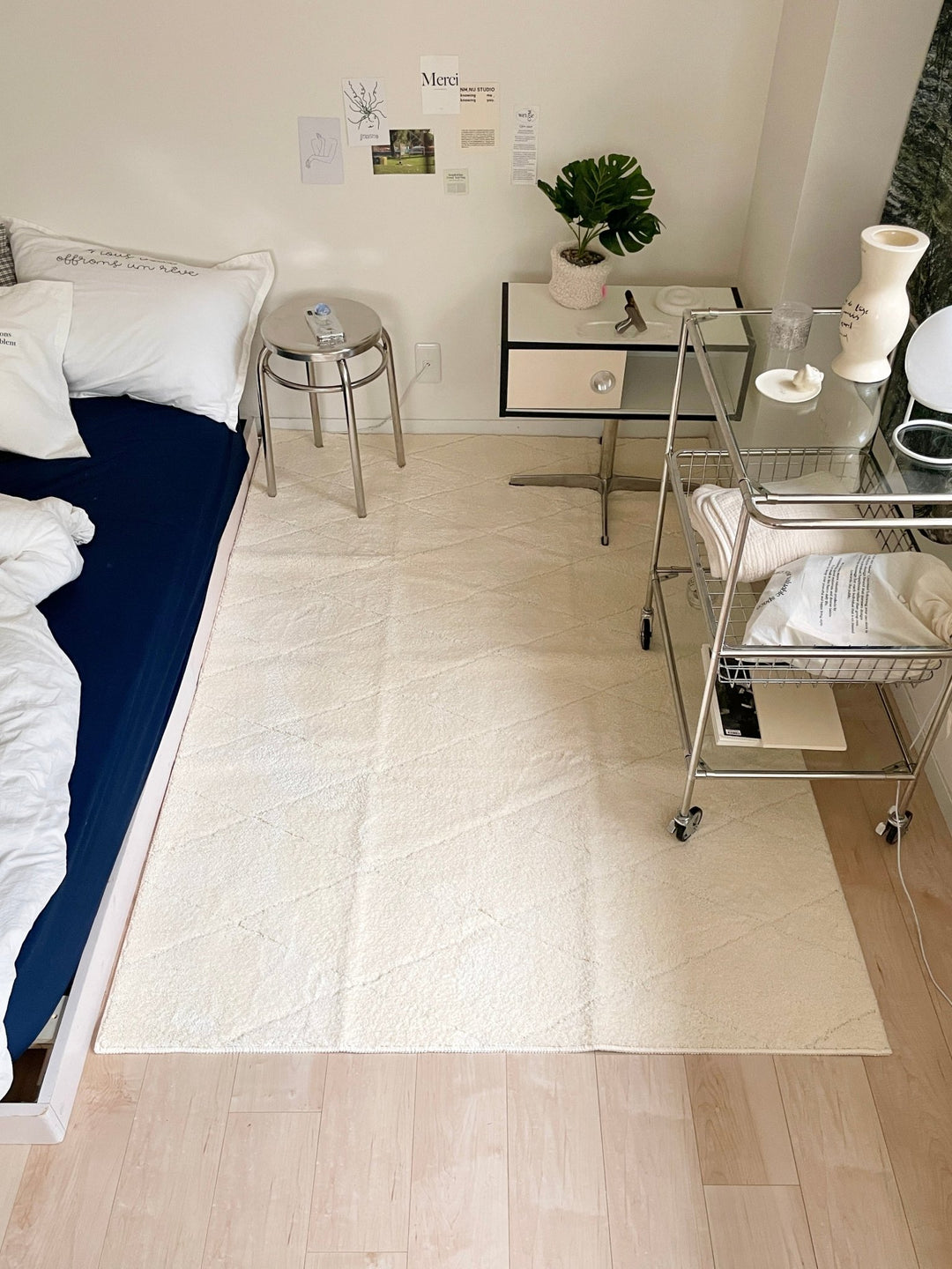 daily 洗えるラグ cross｜おしゃれ カーペット 韓国インテリア