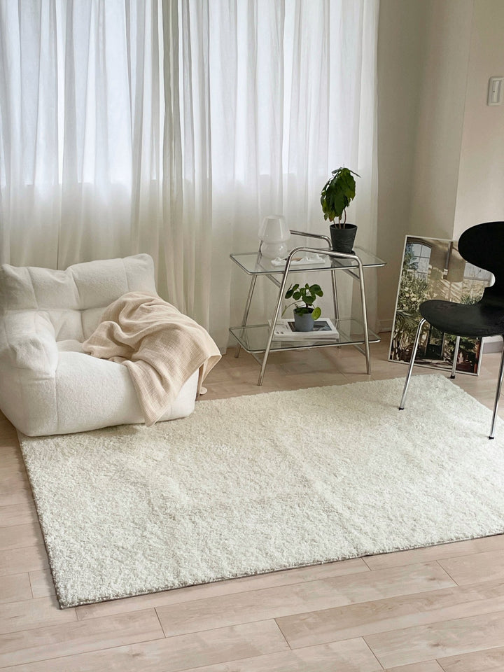 plume さらふわシャギーラグ｜洗える おしゃれ カーペット 韓国