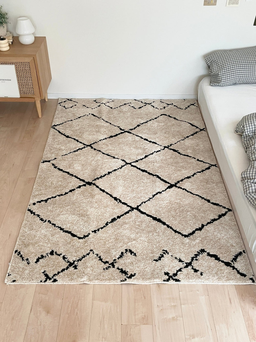 【cherry blossoms】 天然素材 格子模様ラグ NATURAL RUG – Little Rooms