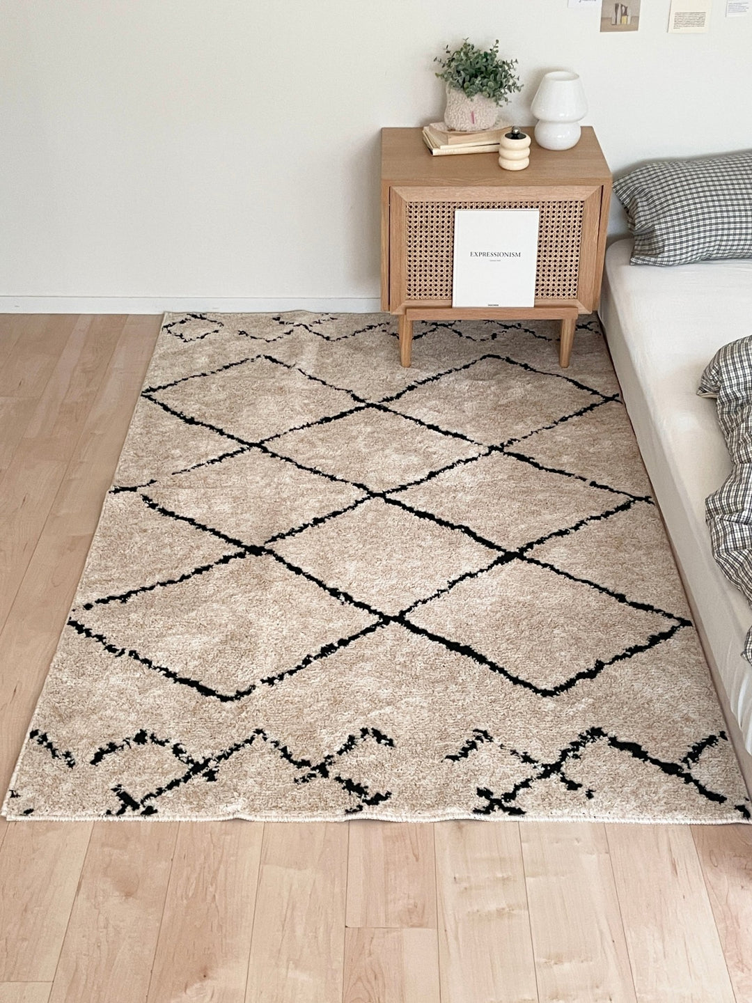 ベニワレン　ミニラグ ベニワレン風モロッカンデザインラグ 92×184cm | 家具