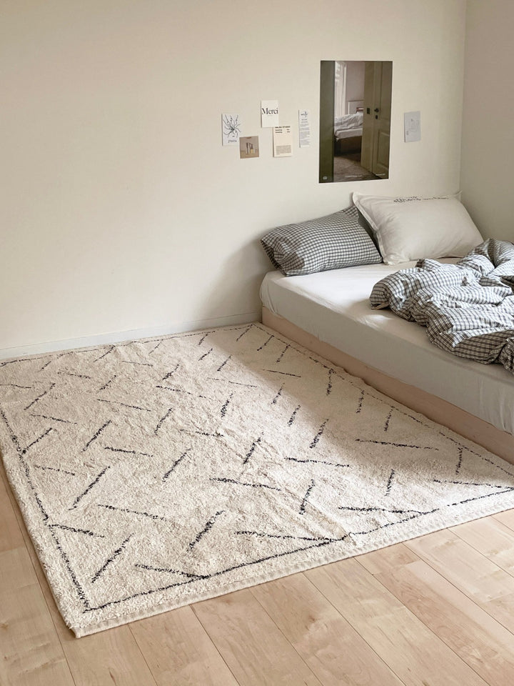 hand-woven モロッカンラグ 01｜手織り おしゃれ カーペット 韓国