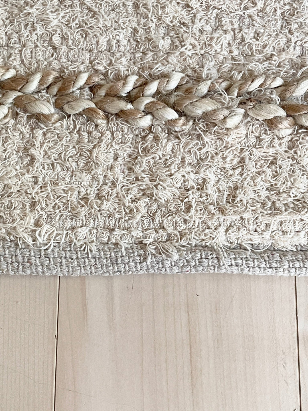 hand-woven ジュートミックスラグ ｜手織り おしゃれ カーペット