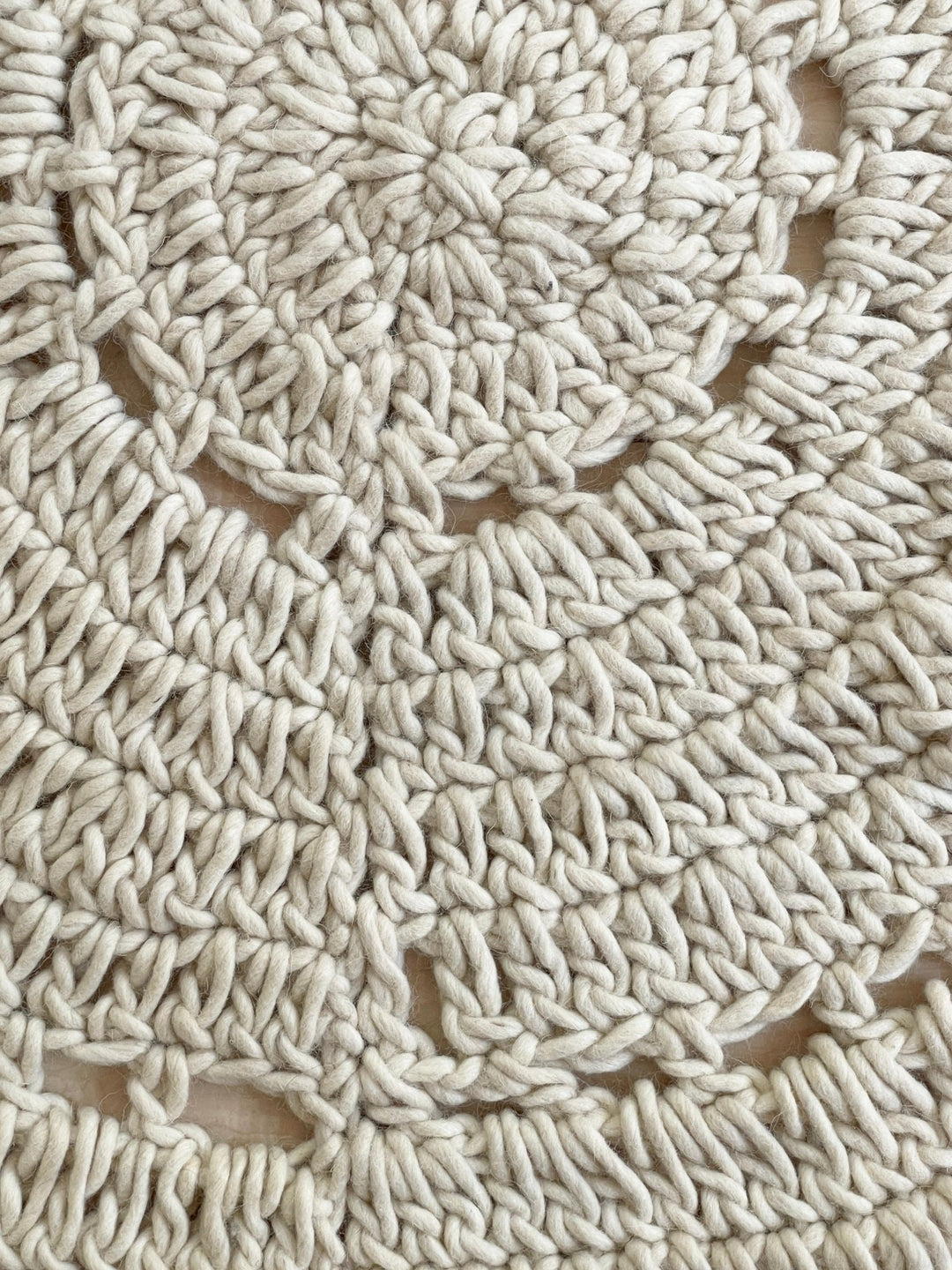 立体ドイリーラグ 韓国インテリア 一点物 個性的 ハンドメイドラグ little-rooms-select-br-4458-