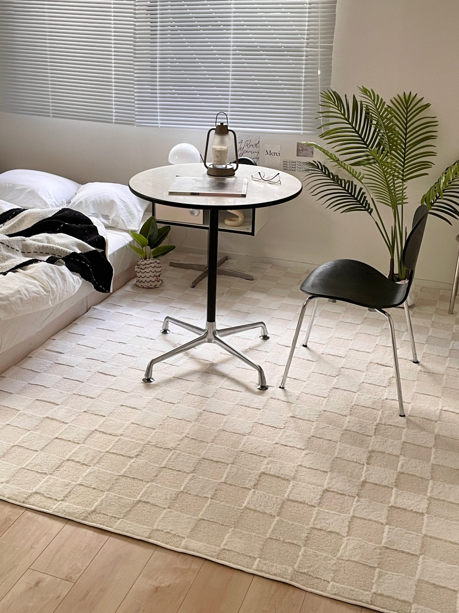BR-4580-Little Rooms select-air rug ふわっと軽やか洗えるラグ check