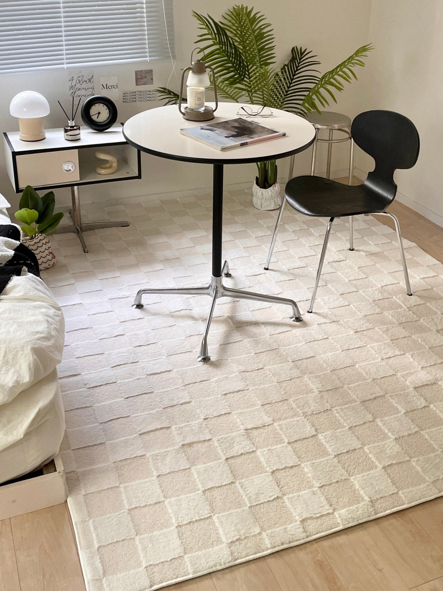 BR-4580-Little Rooms select-air rug ふわっと軽やか洗えるラグ check
