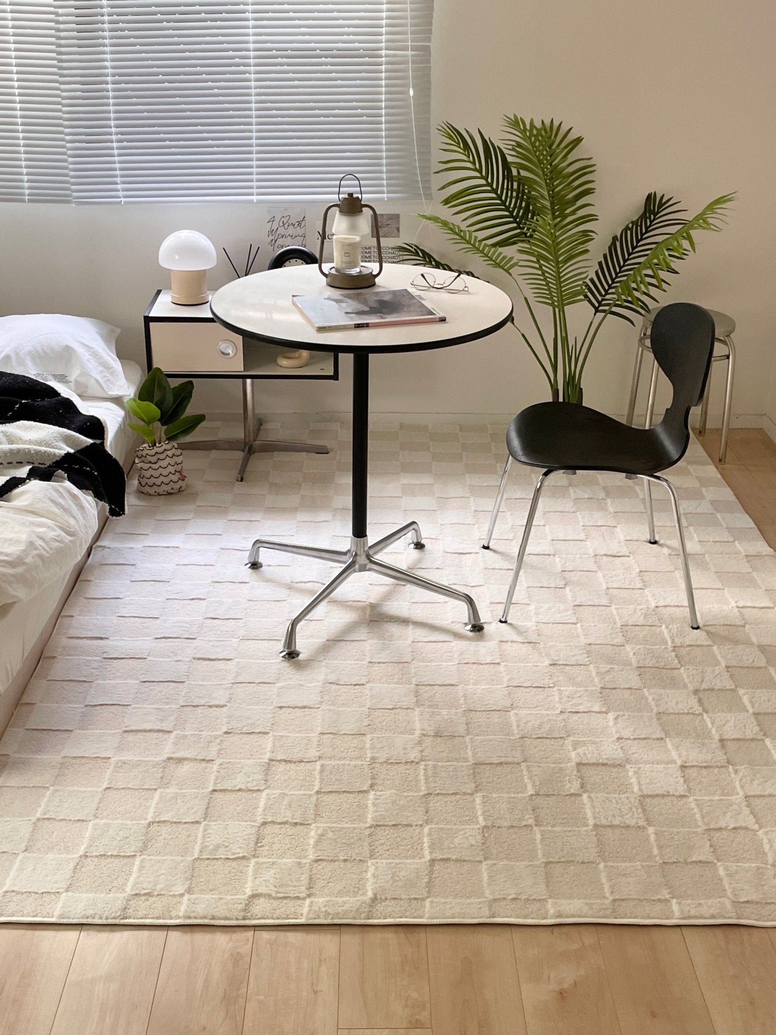 BR-4580-Little Rooms select-air rug ふわっと軽やか洗えるラグ check