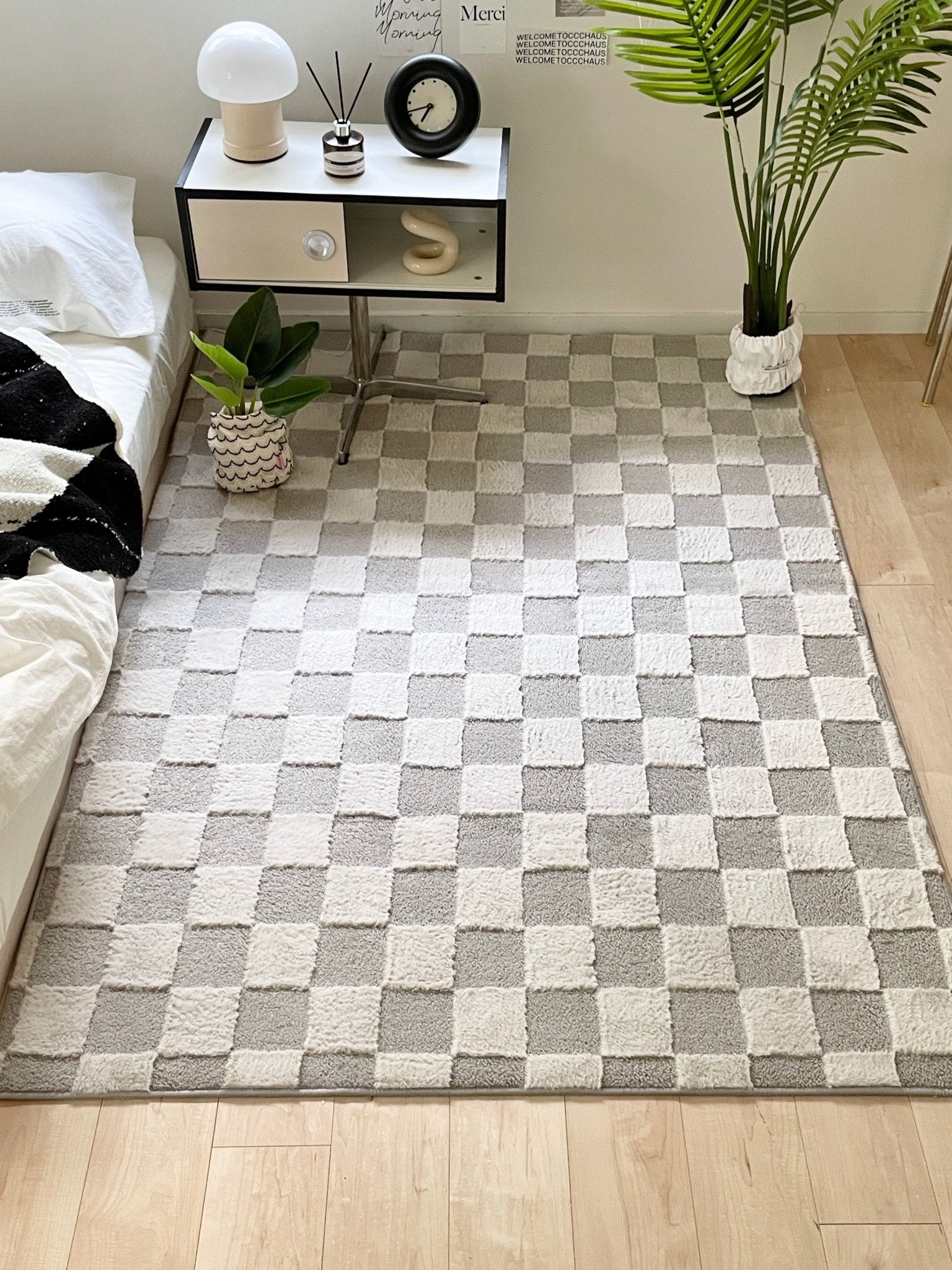 BR-4581-Little Rooms select-air rug ふわっと軽やか洗えるラグ check