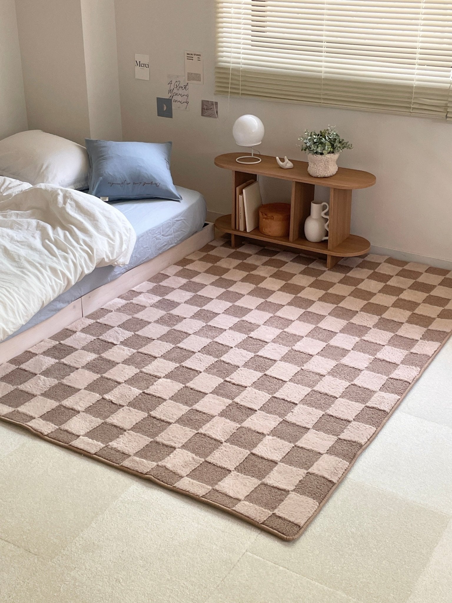 BR-4584-Little Rooms select-air rug ふわっと軽やか洗えるラグ check
