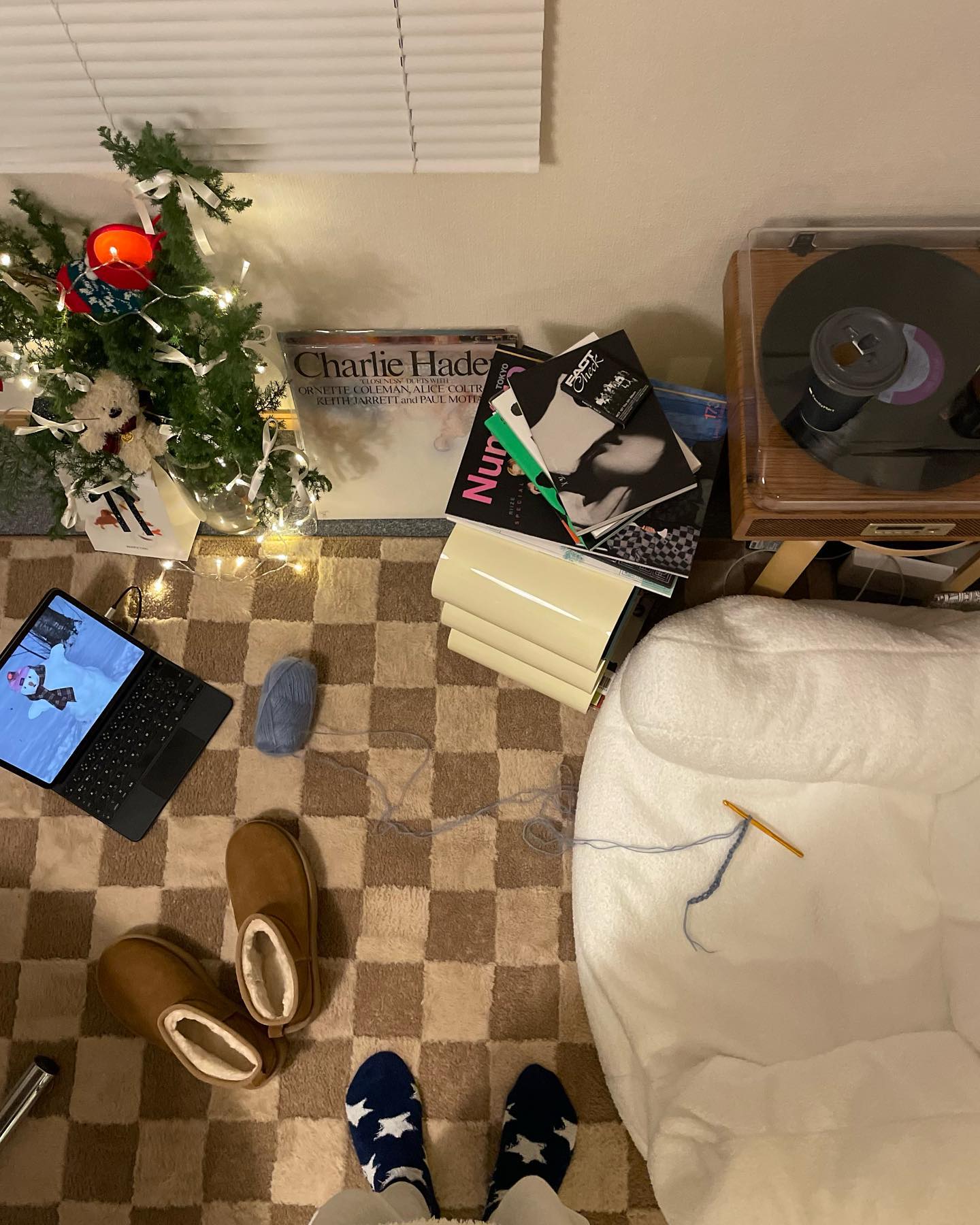BR-4584-Little Rooms select-air rug ふわっと軽やか洗えるラグ check