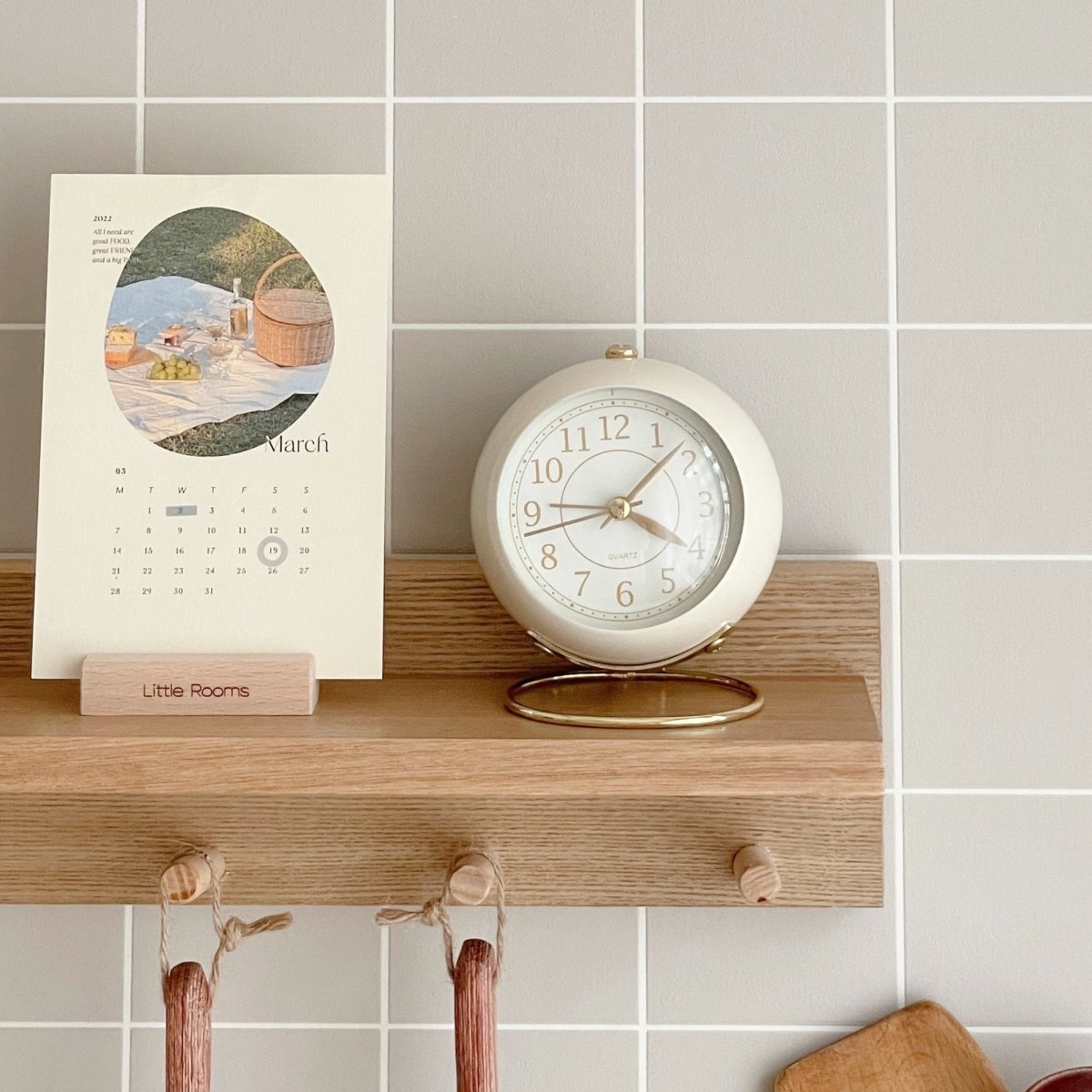 SAB21-00001D - Little Rooms select - 置き時計｜round alarm clock