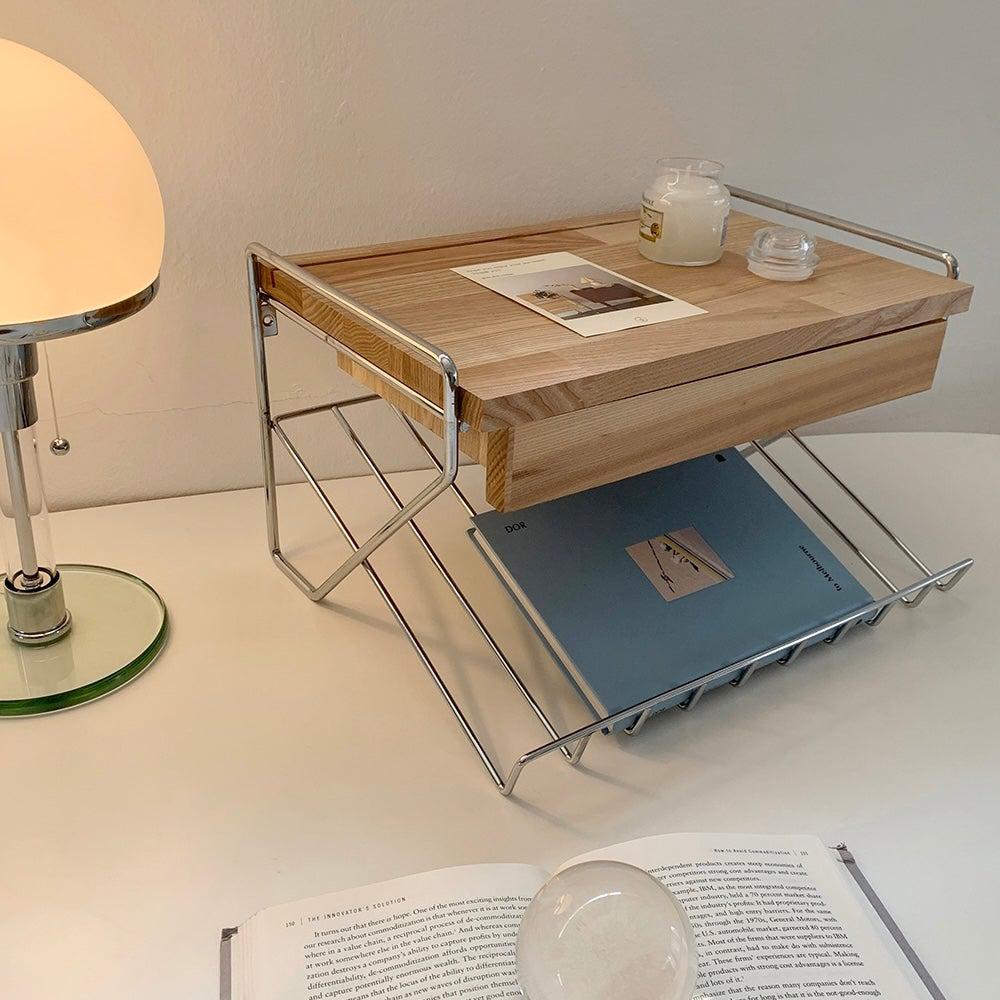 BR-1451-vamir-vamir デスク収納｜Magazinerack Wall Shelf Mini Table