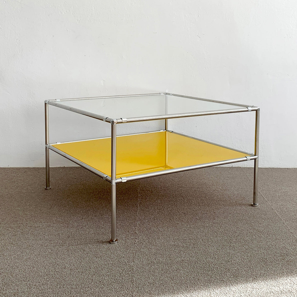 vamir ローテーブル｜Stainless Modular 2tier Sofa Table
