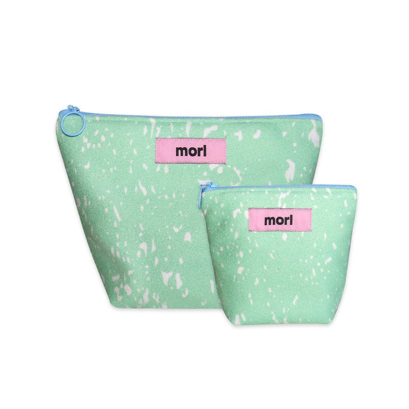 BR-2120-morl-morl ポーチ｜Marble zipper pouch