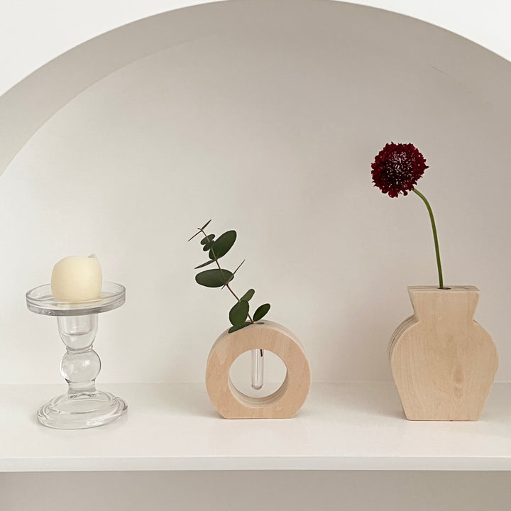 ナチュラルウッド一輪挿し｜おしゃれ 花瓶 フラワーベース – Little Rooms