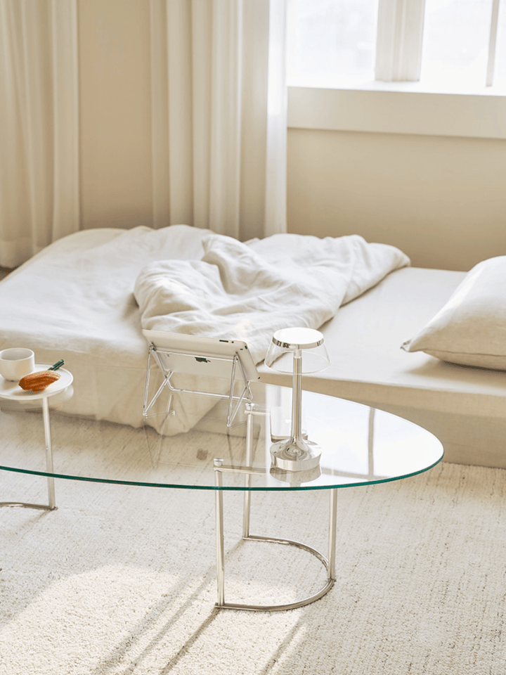 【新品】Roomn ボートテーブル（ガラス × スチール）120cm 楽天市場】[幅120cm・2色] ボートガラステーブル 幅120cm