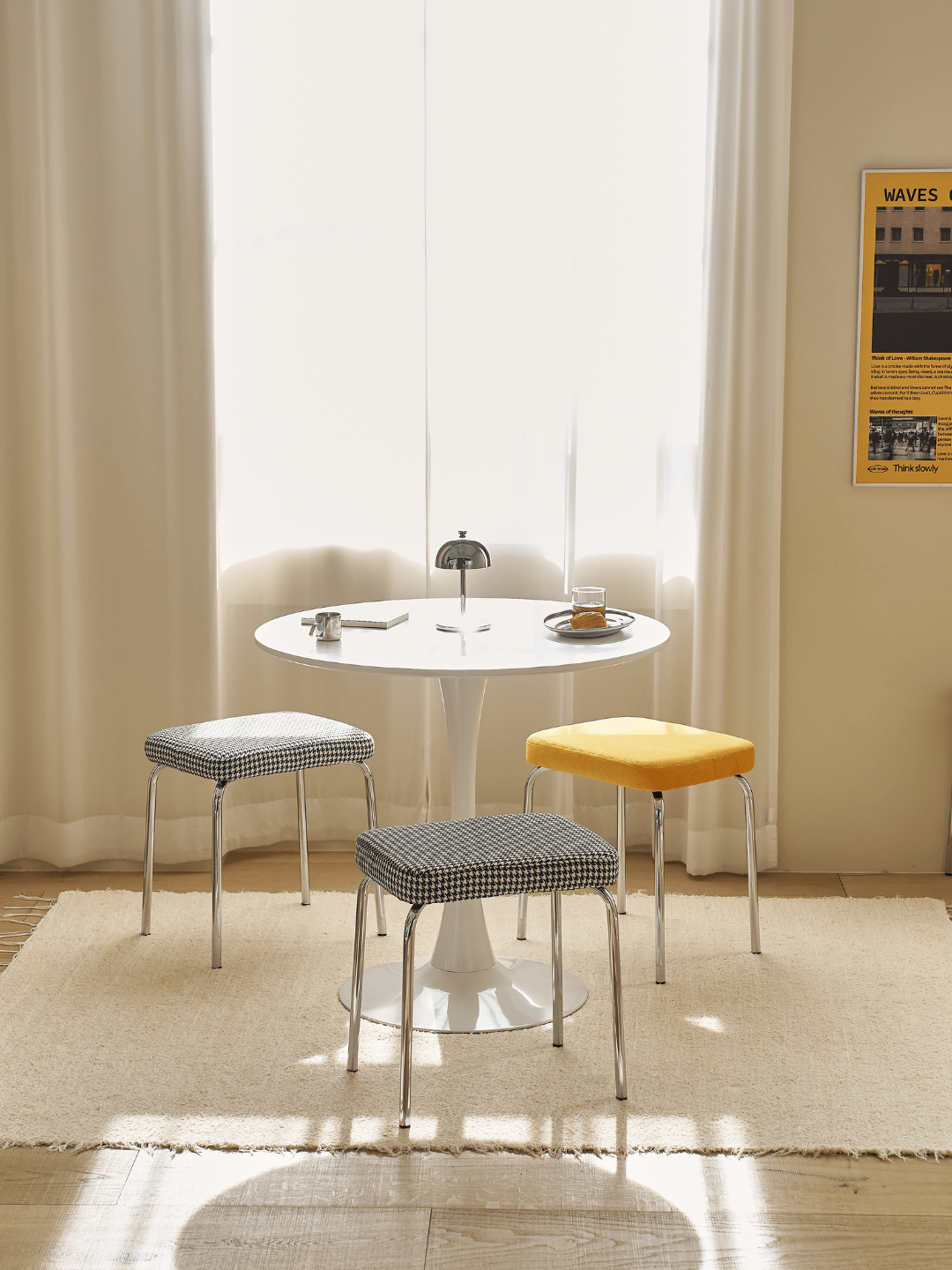 BR-5333-Roomnhome-Roomnhome｜ダブリンクロムスツール・ベンチ