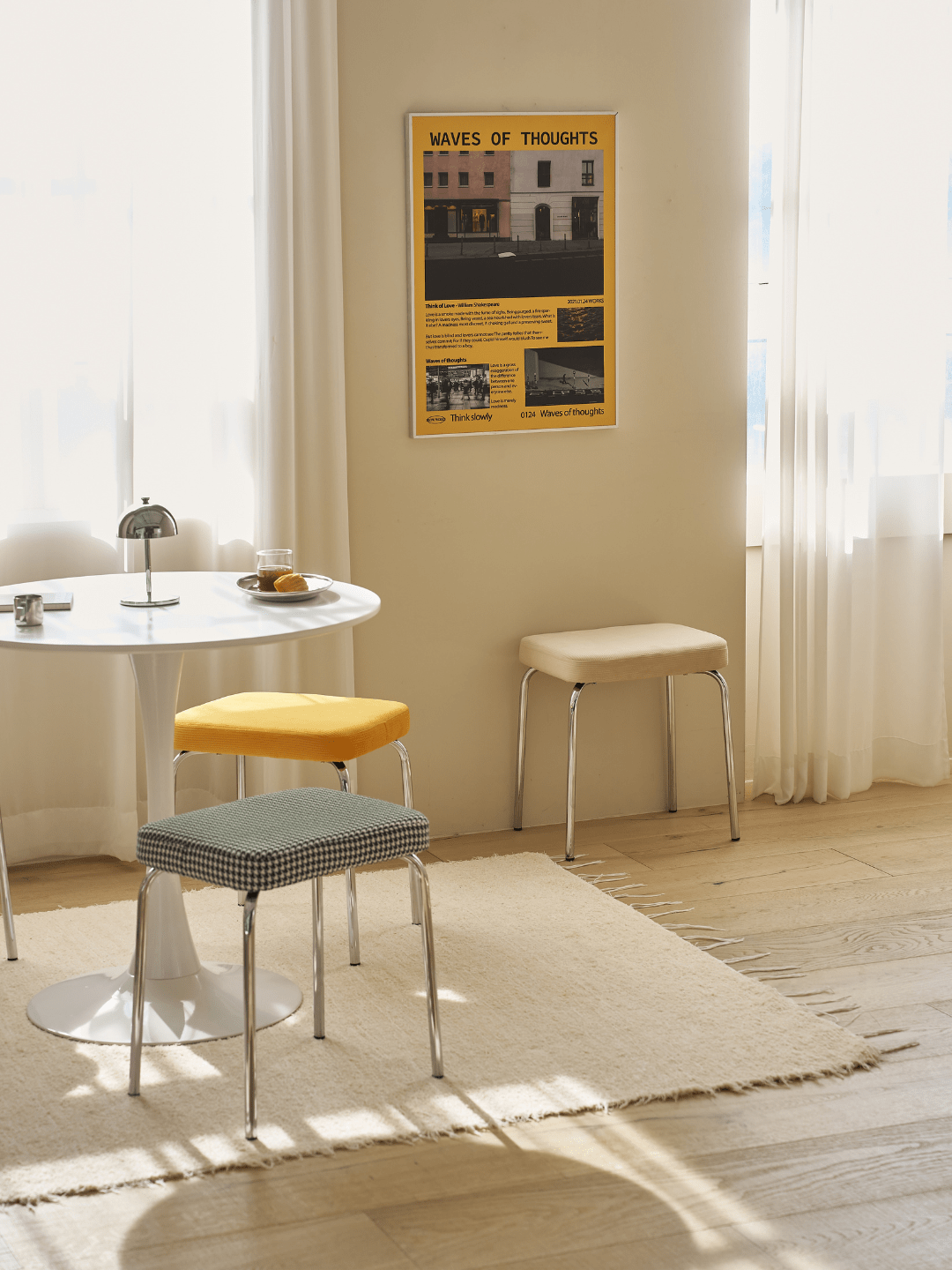 BR-5336-Roomnhome-Roomnhome｜ダブリンクロムスツール・ベンチ