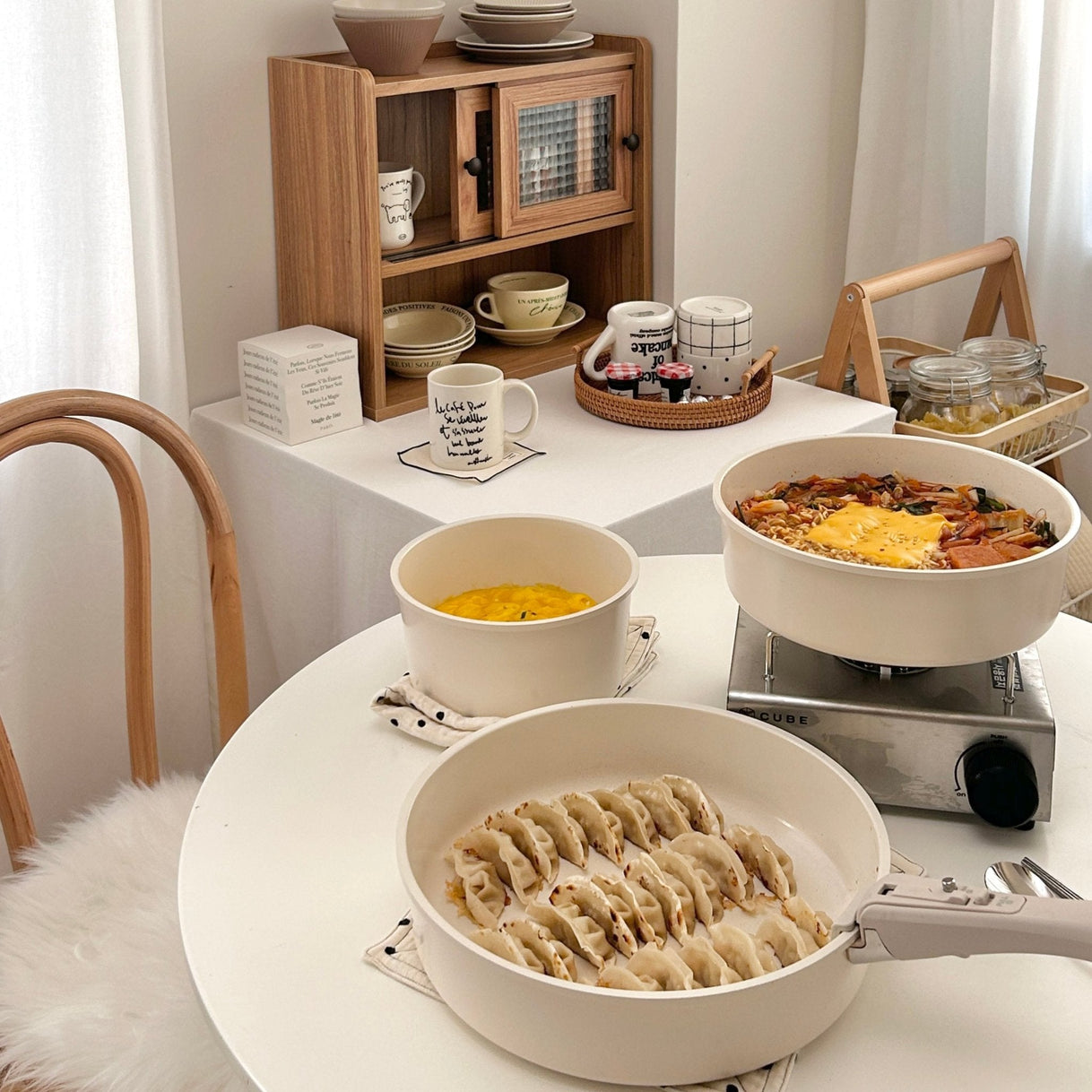 Roomnhome-Roomnhome｜取っ手が取れる鍋・フライパン5点セット IH対応