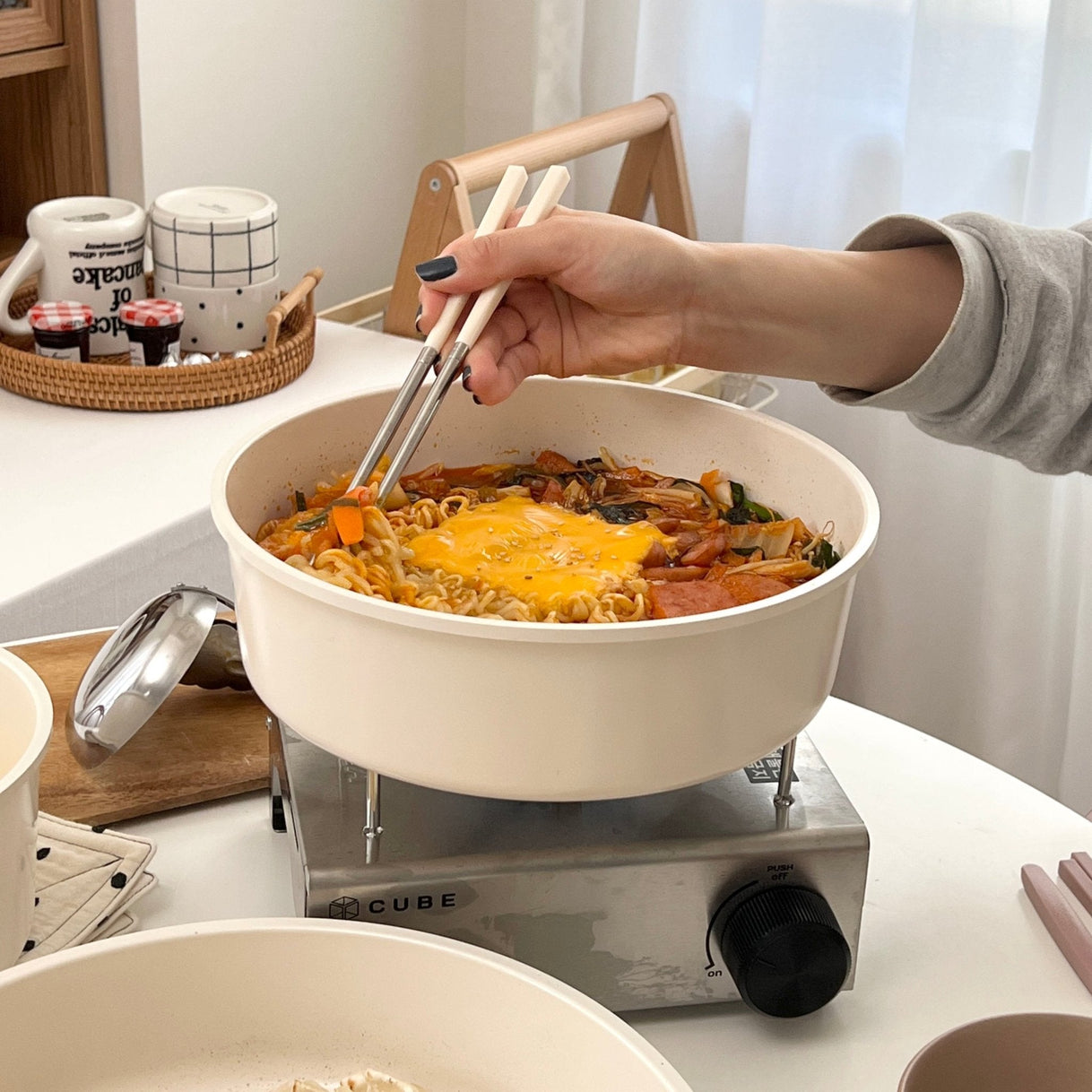 Roomnhome-Roomnhome｜取っ手が取れる鍋・フライパン5点セット IH対応