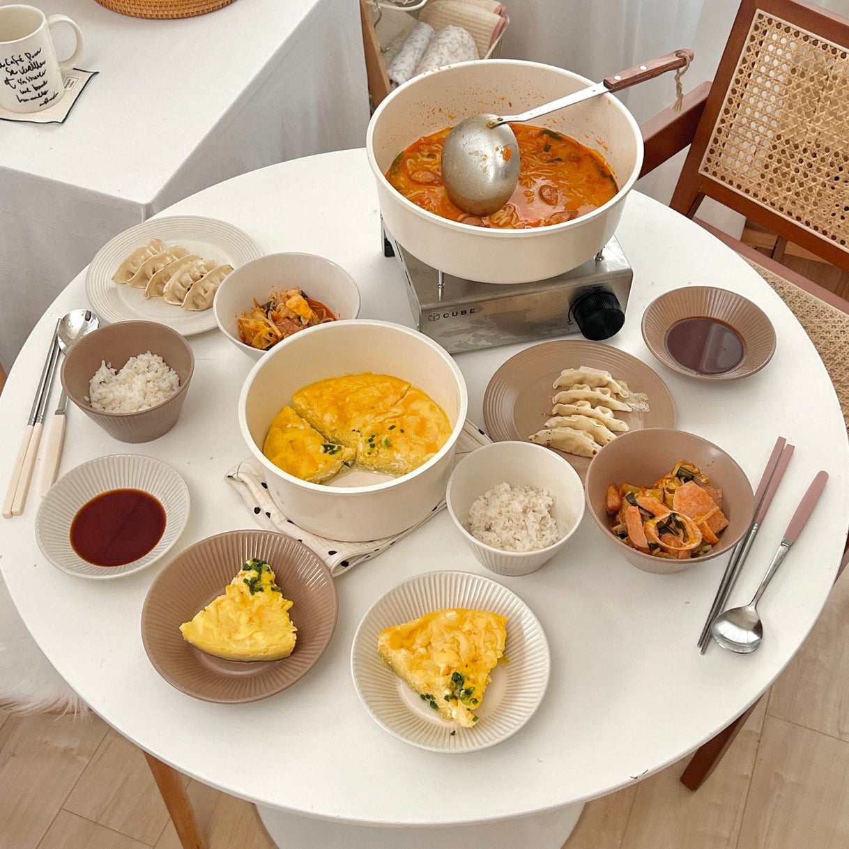 Roomnhome-Roomnhome｜取っ手が取れる鍋・フライパン5点セット IH対応