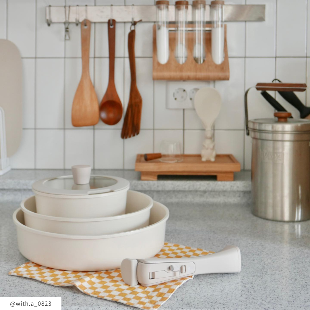 BR-2974-Roomnhome-Roomnhome｜取っ手が取れる鍋・フライパン5点セット IH対応