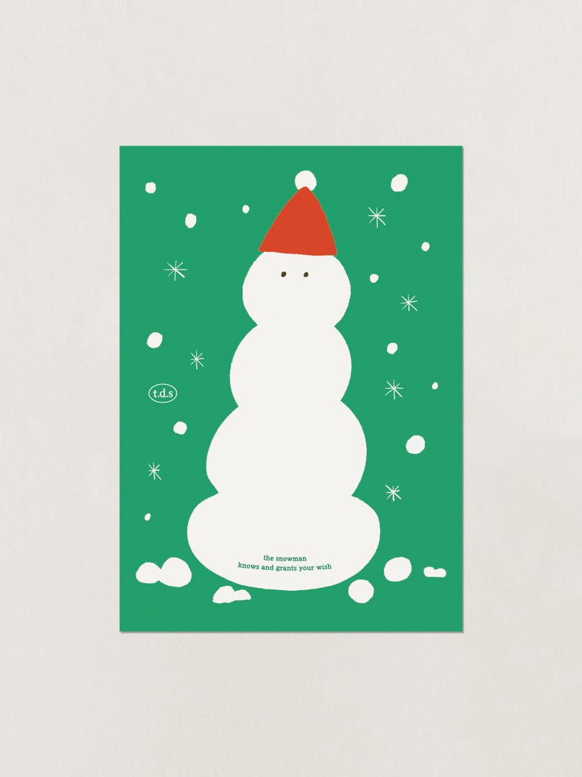 BR-4699-t.d.s-t.d.s ポスター｜santa snowman