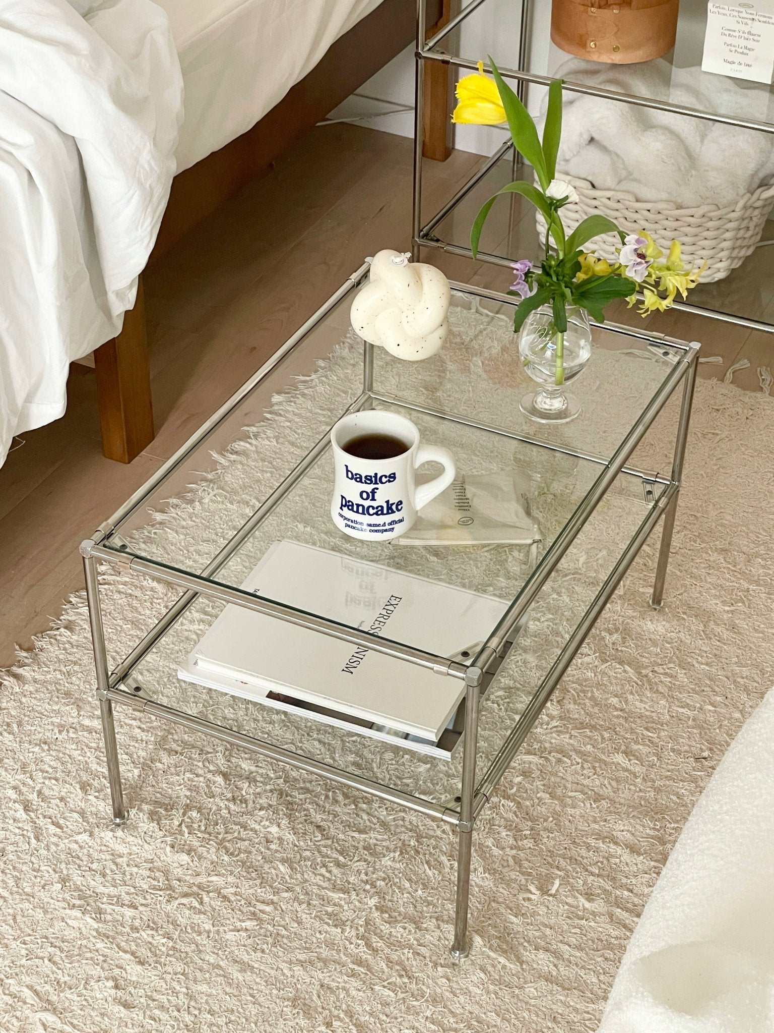 BR-1417-vamir-vamir ローテーブル｜Stainless Modular 2tier Sofa Table S