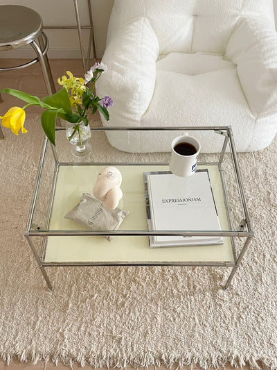 BR-1419-vamir-vamir ローテーブル｜Stainless Modular 2tier Sofa Table S