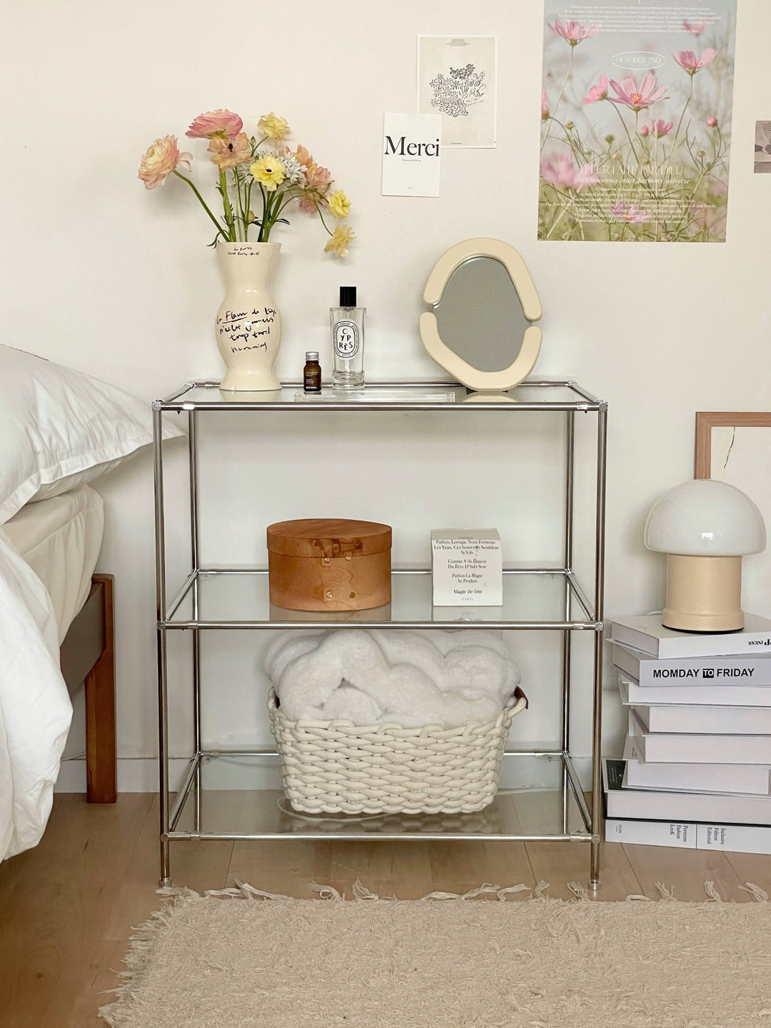 vamir 3段ラック 楽天市場】VAMIR バミル ステンレスケーン3段棚 韓国インテリア 木製