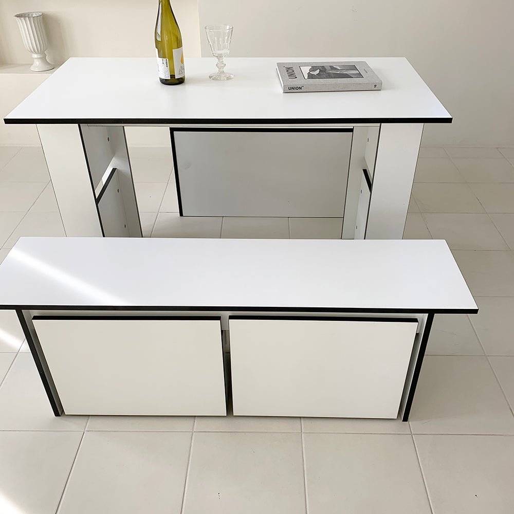 BR-3227-vamir-vamir 収納付きベンチ｜Mono Square Bench - Drawer